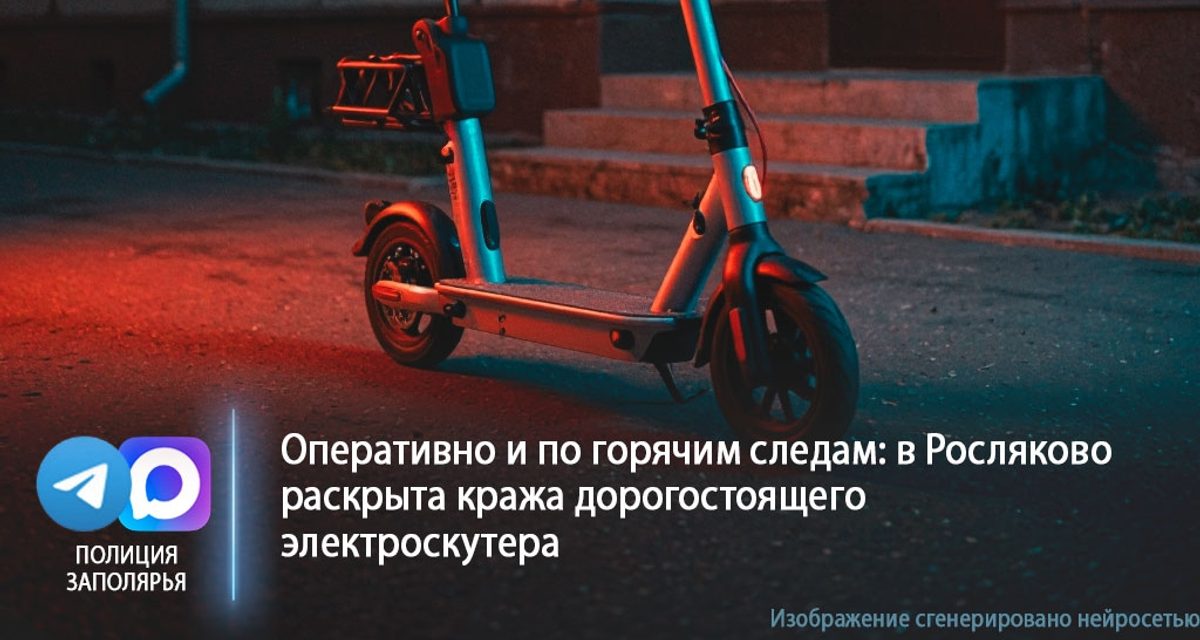 Сосед с судимостью признался в краже электроскутера за 89 тысяч рублей в Росляково